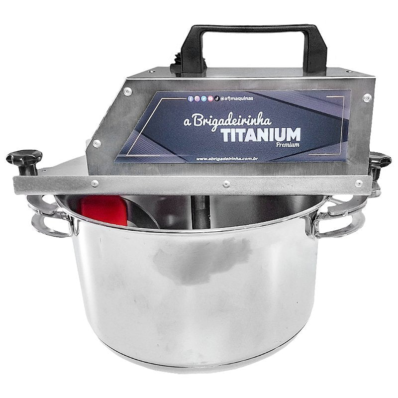Panela para mexer doces - INOX 24 cm - Titanium Premium