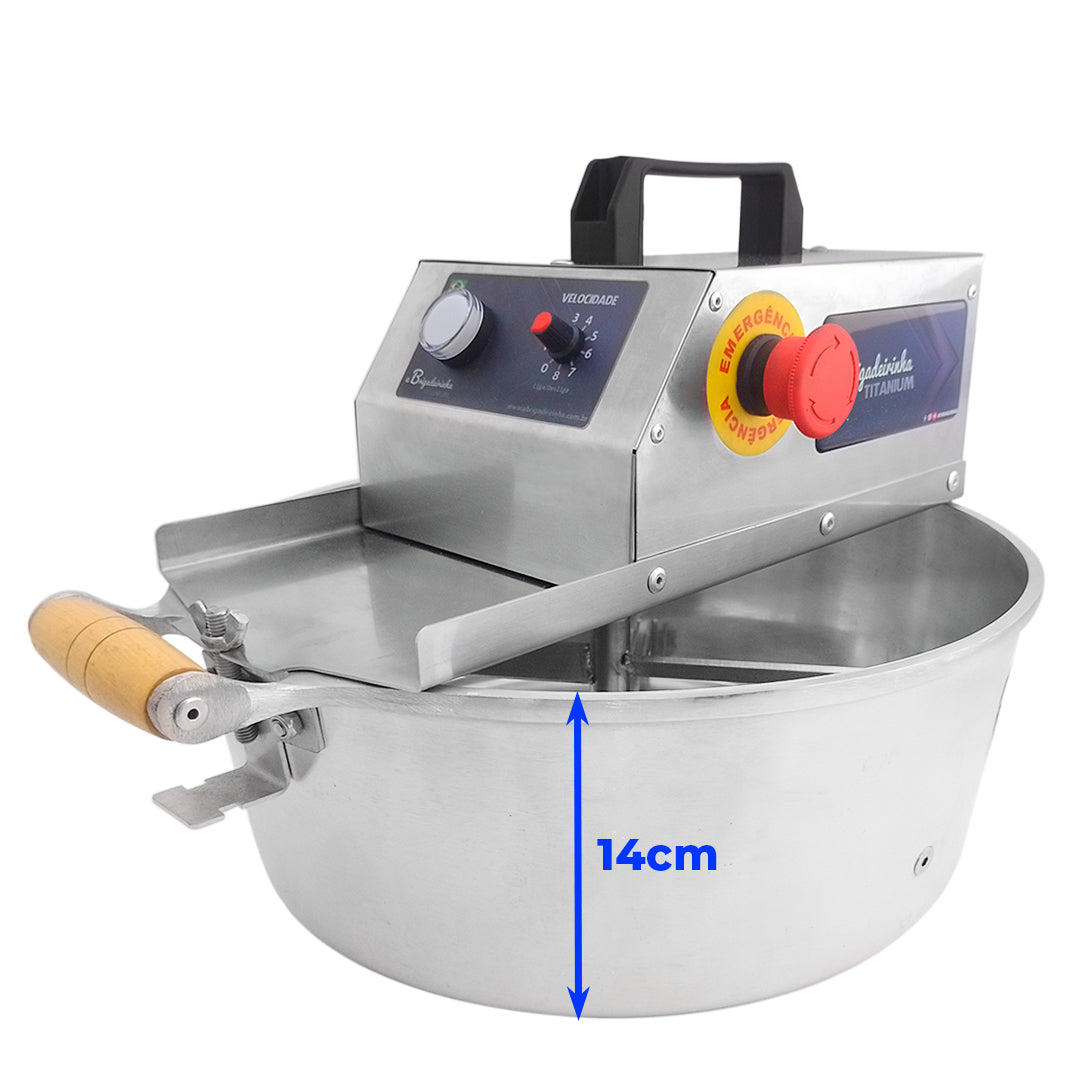 Panela para mexer salgado + doce 36 cm Titanium