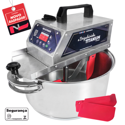 Panela para mexer doces - INOX 28 cm - Titanium Premium