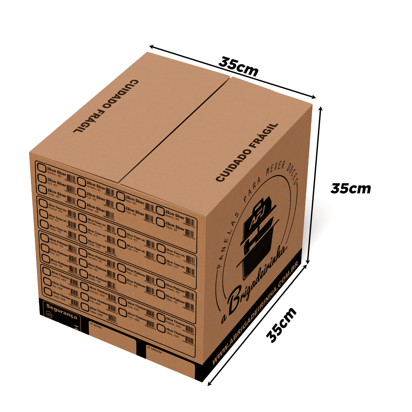 Panela para mexer doces 28 cm - Modelo Silver