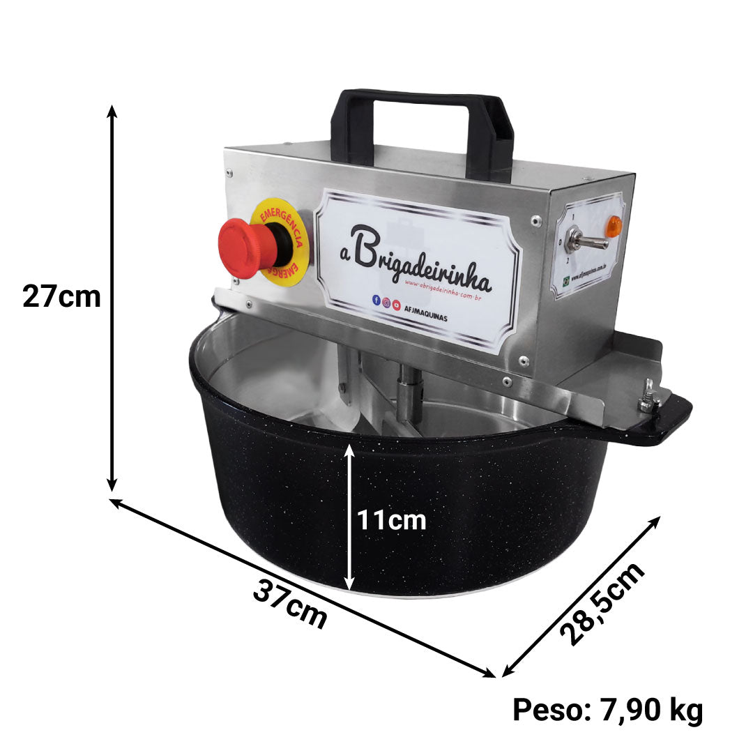 Panela para mexer doces 28 cm - Modelo Platinum