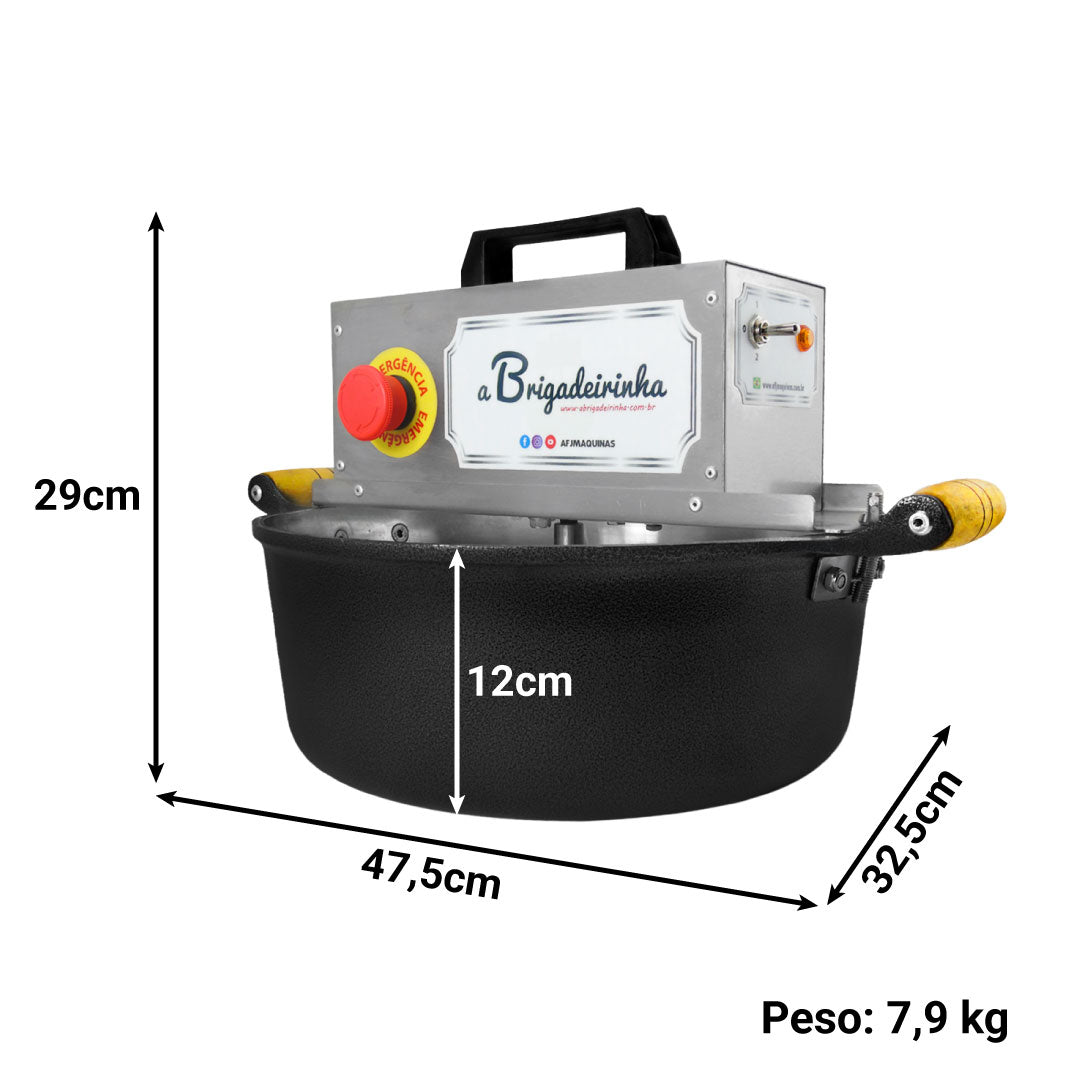 Panela para mexer doces 32 cm - Modelo Platinum