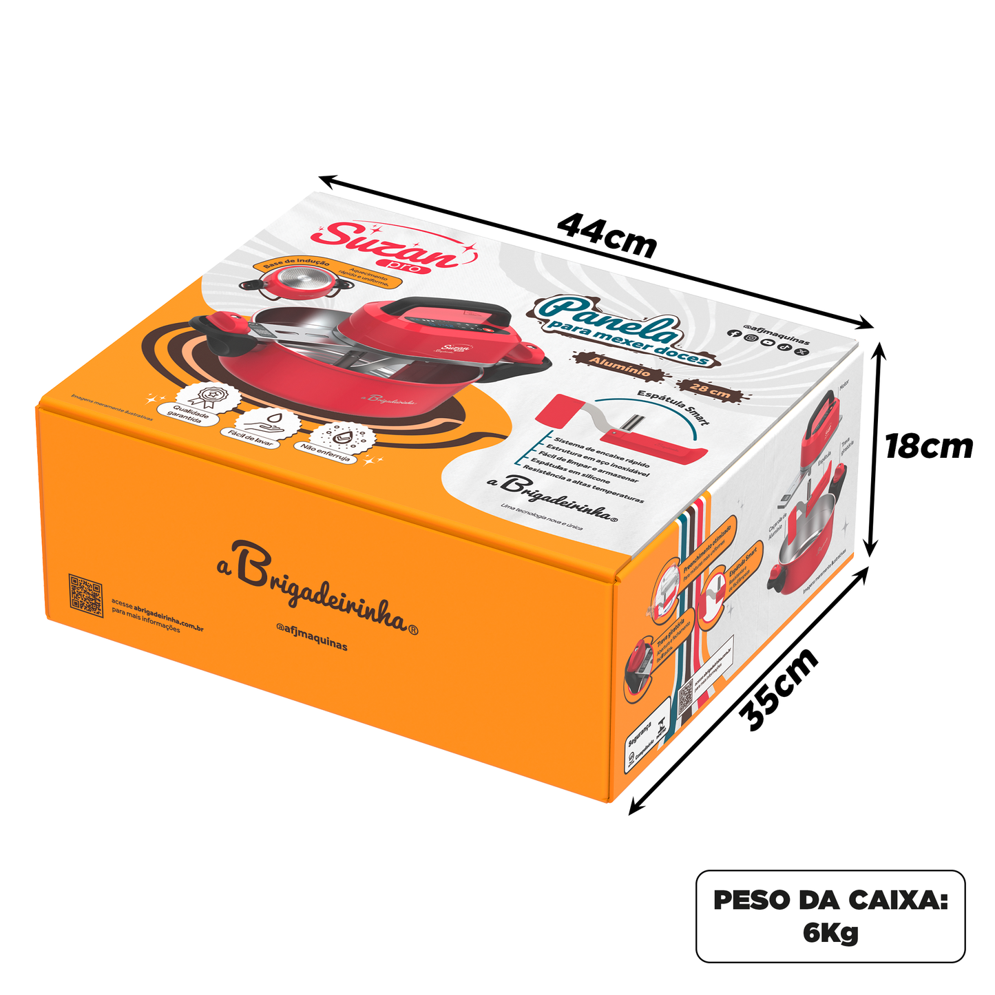 Panela para Mexer Doces Suzan Pro Alumínio 28cm