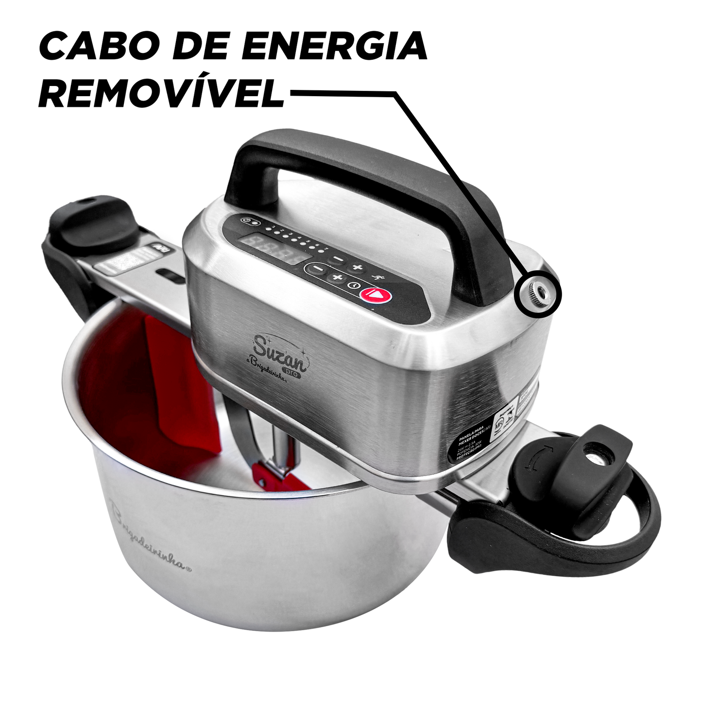 Panela para Mexer Doces Suzan Pro Inox 24cm