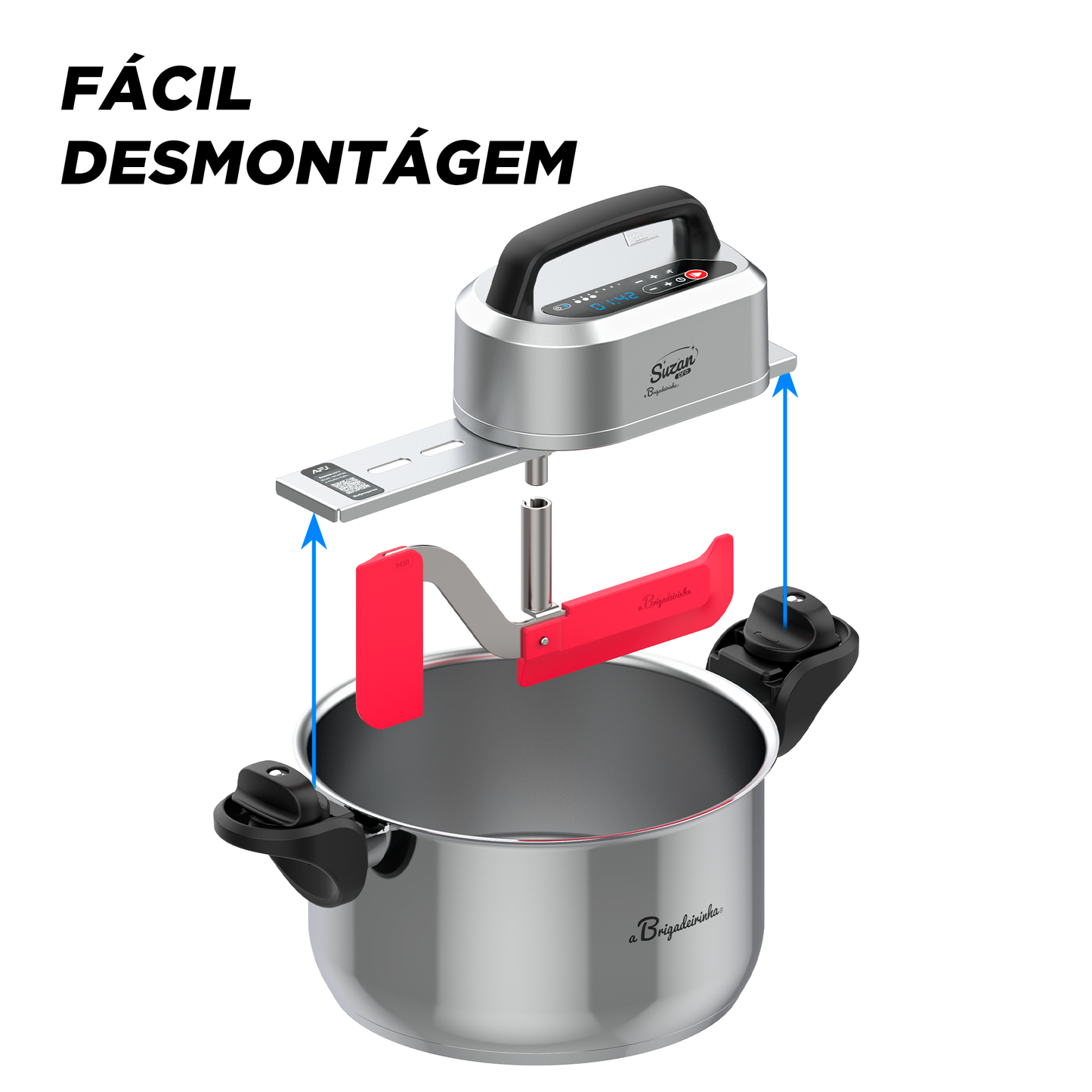 Panela para Mexer Doces Suzan Pro Inox 28cm