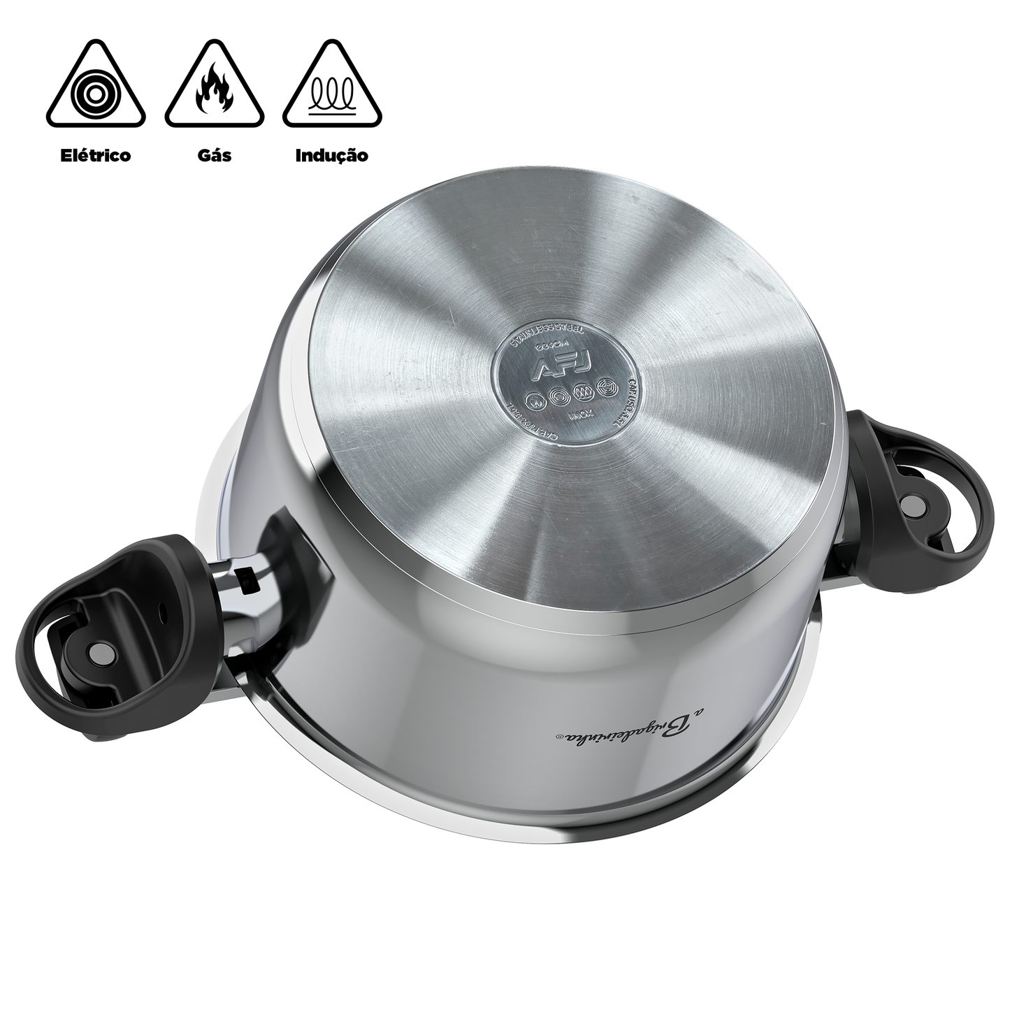 Panela para Mexer Doces Suzan Pro Inox 24cm