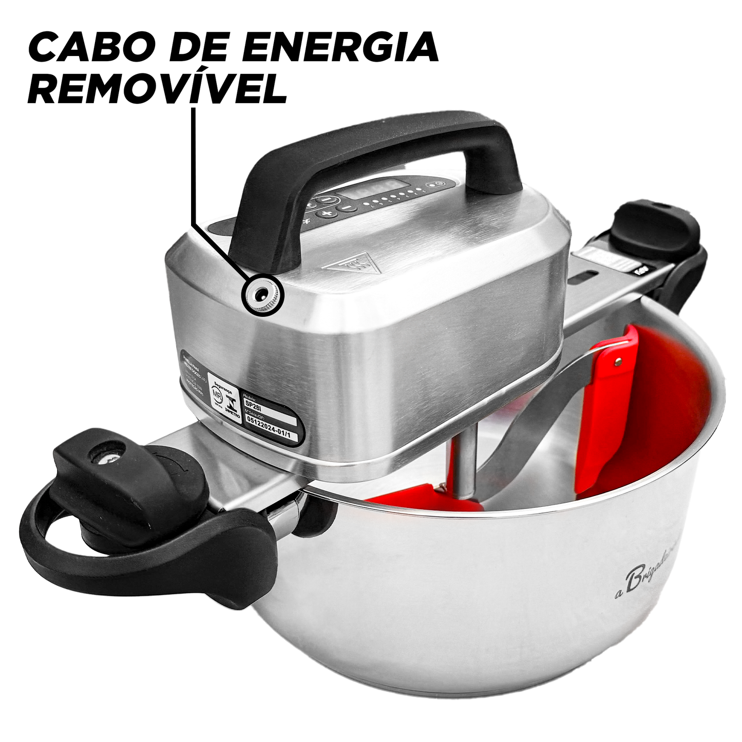 Panela para Mexer Doces Suzan Pro Inox 28cm