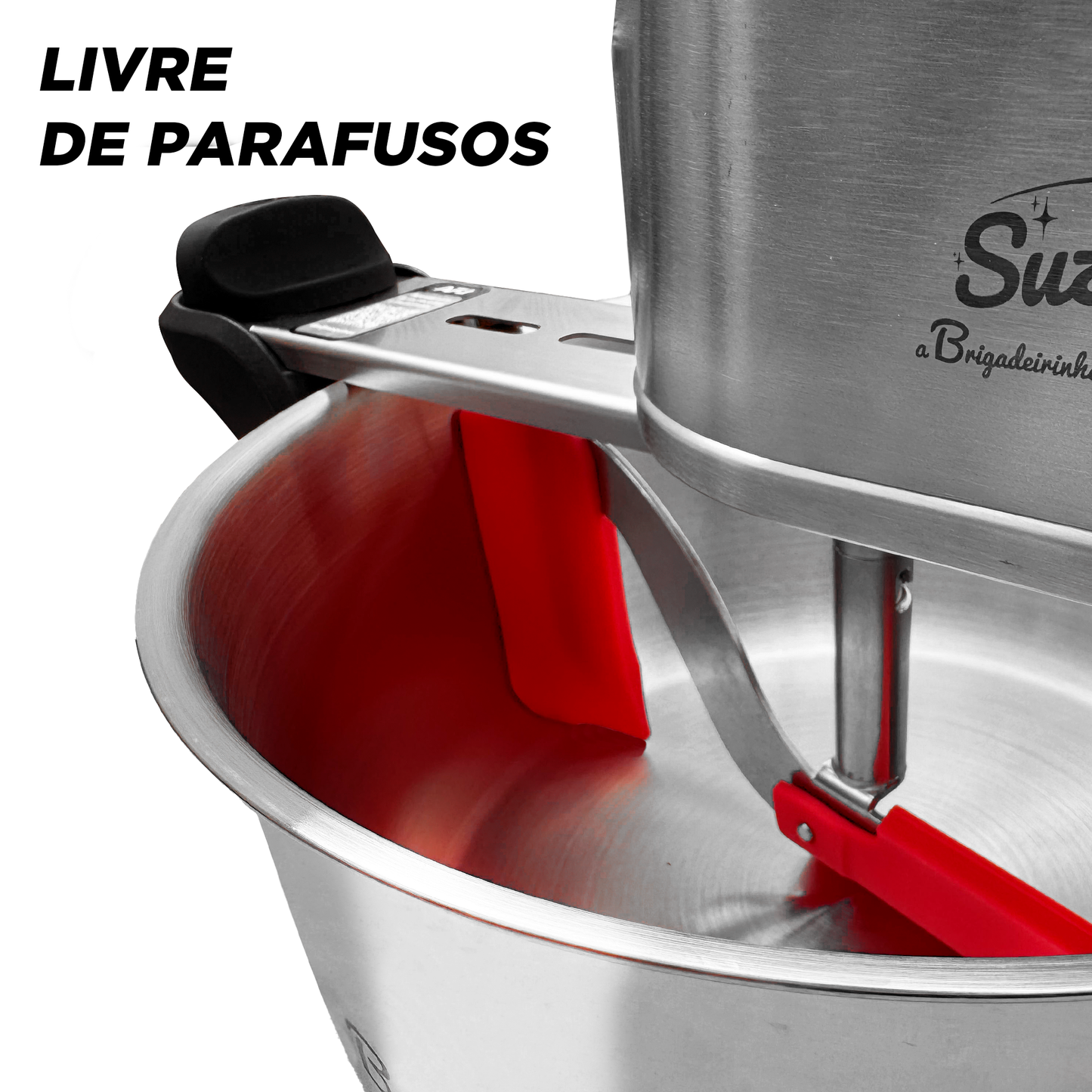 Panela para Mexer Doces Suzan Pro Inox 24cm