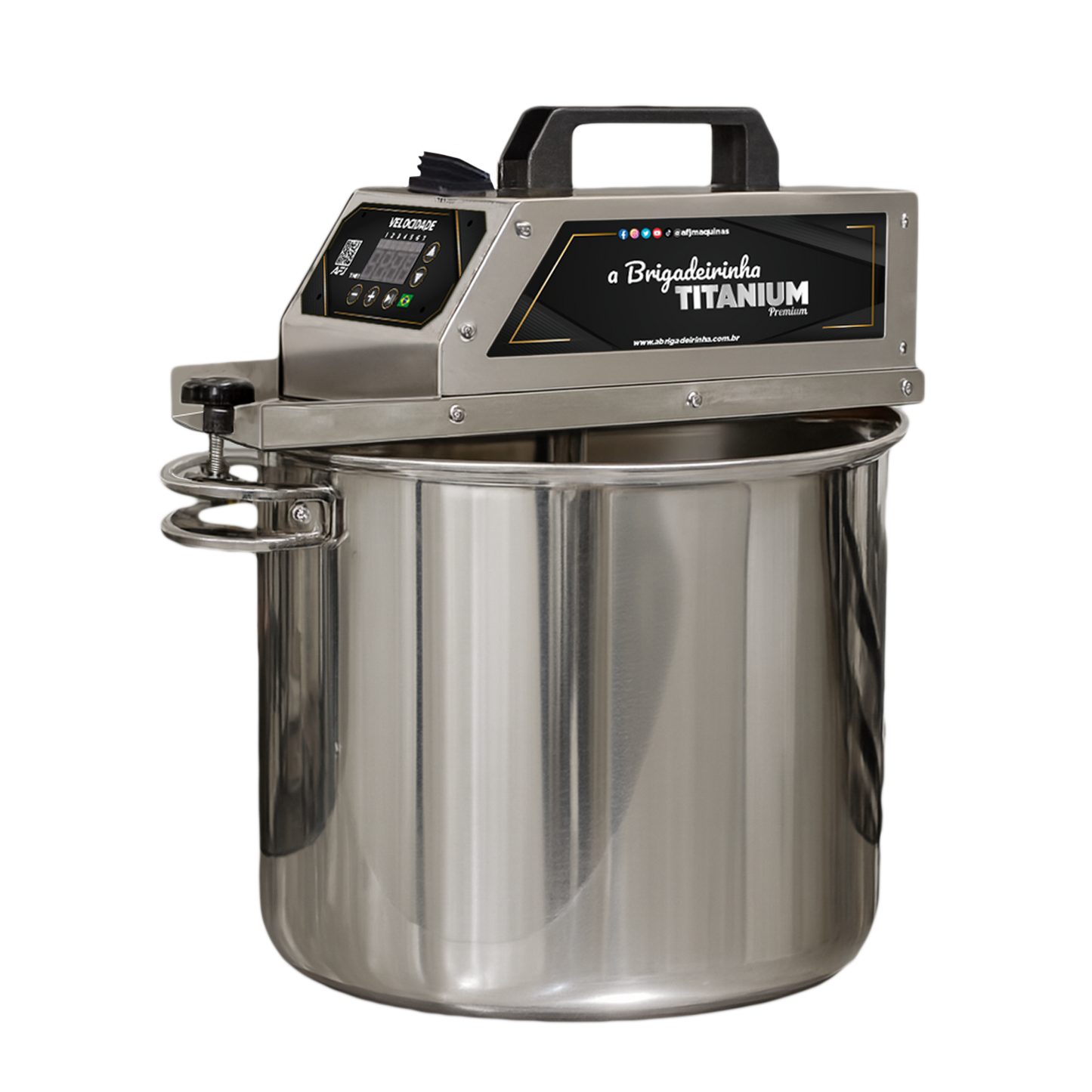 Panela para mexer doces Modelo Titanium Premium 28cm Caldeirão