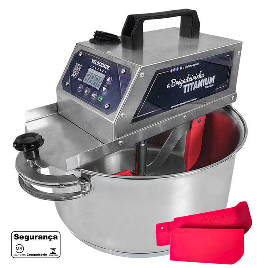 Panela para mexer doces - INOX 28 cm - Titanium Premium