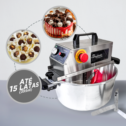 Panela para mexer salgados e doces 32 cm Titanium