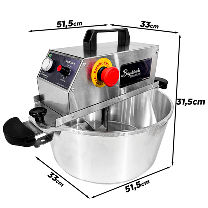 Panela para mexer salgados e doces 32 cm Titanium