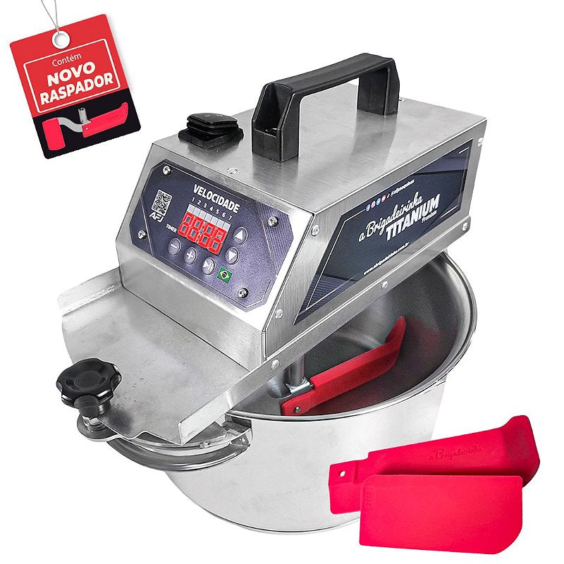 Panela para mexer doces - INOX 24 cm - Titanium Premium