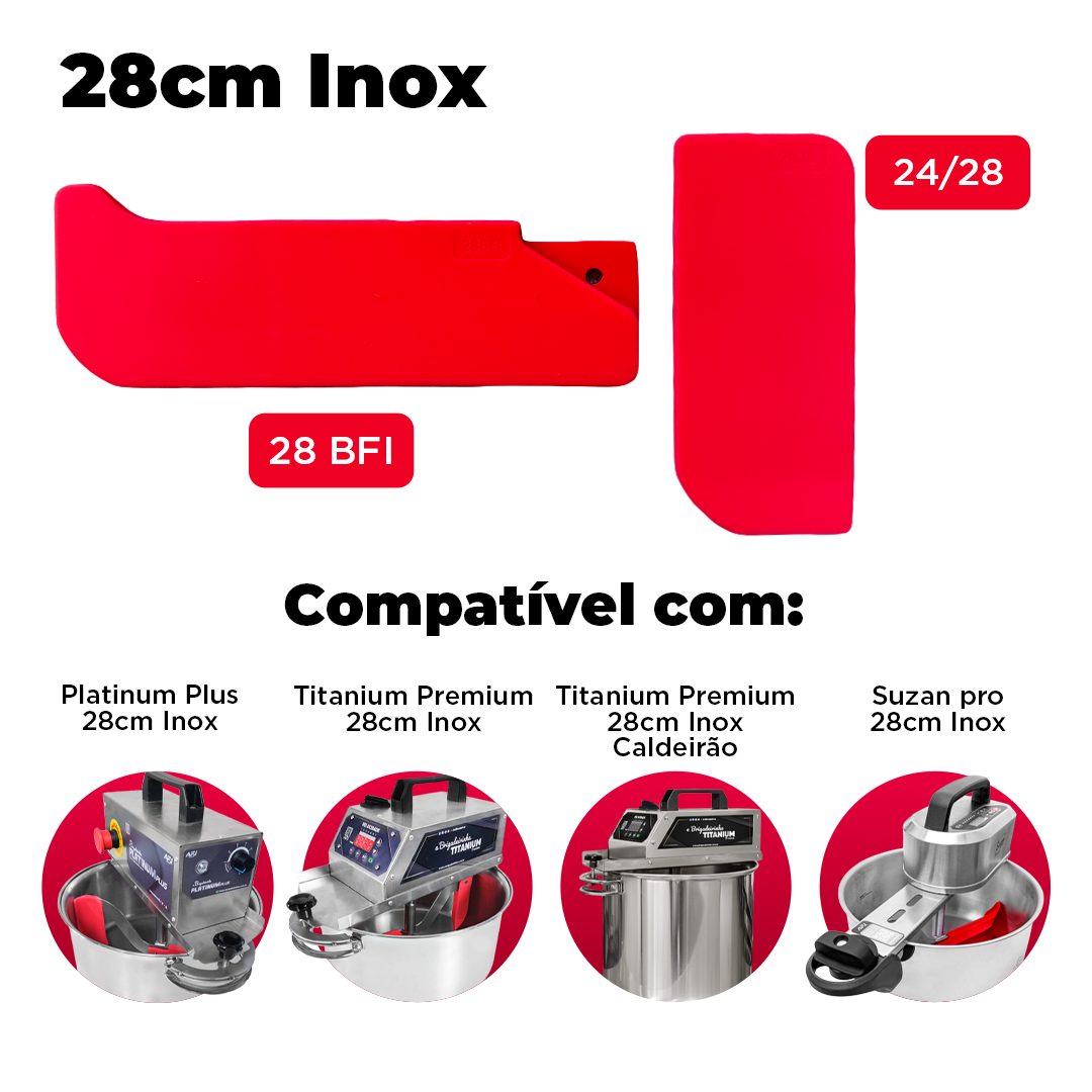 Silicone para Novo raspador - 24 cm à 36 cm