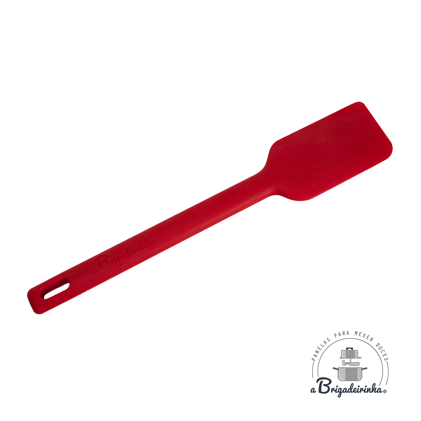 Espátula culinária de silicone - a Brigadeirinha - vermelha