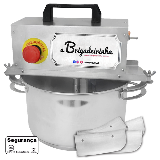 Panela para mexer doces em aço INOX 24 CM - Modelo Platinum