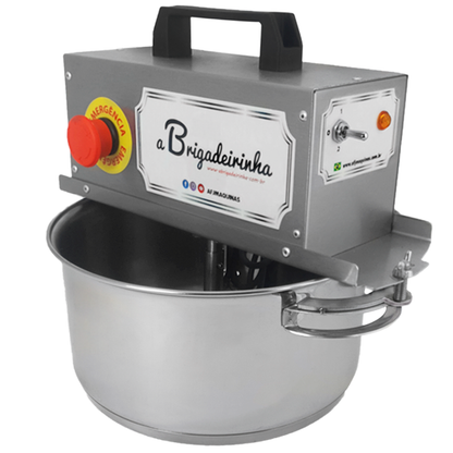 Panela para mexer doces em aço INOX 24 CM - Modelo Platinum