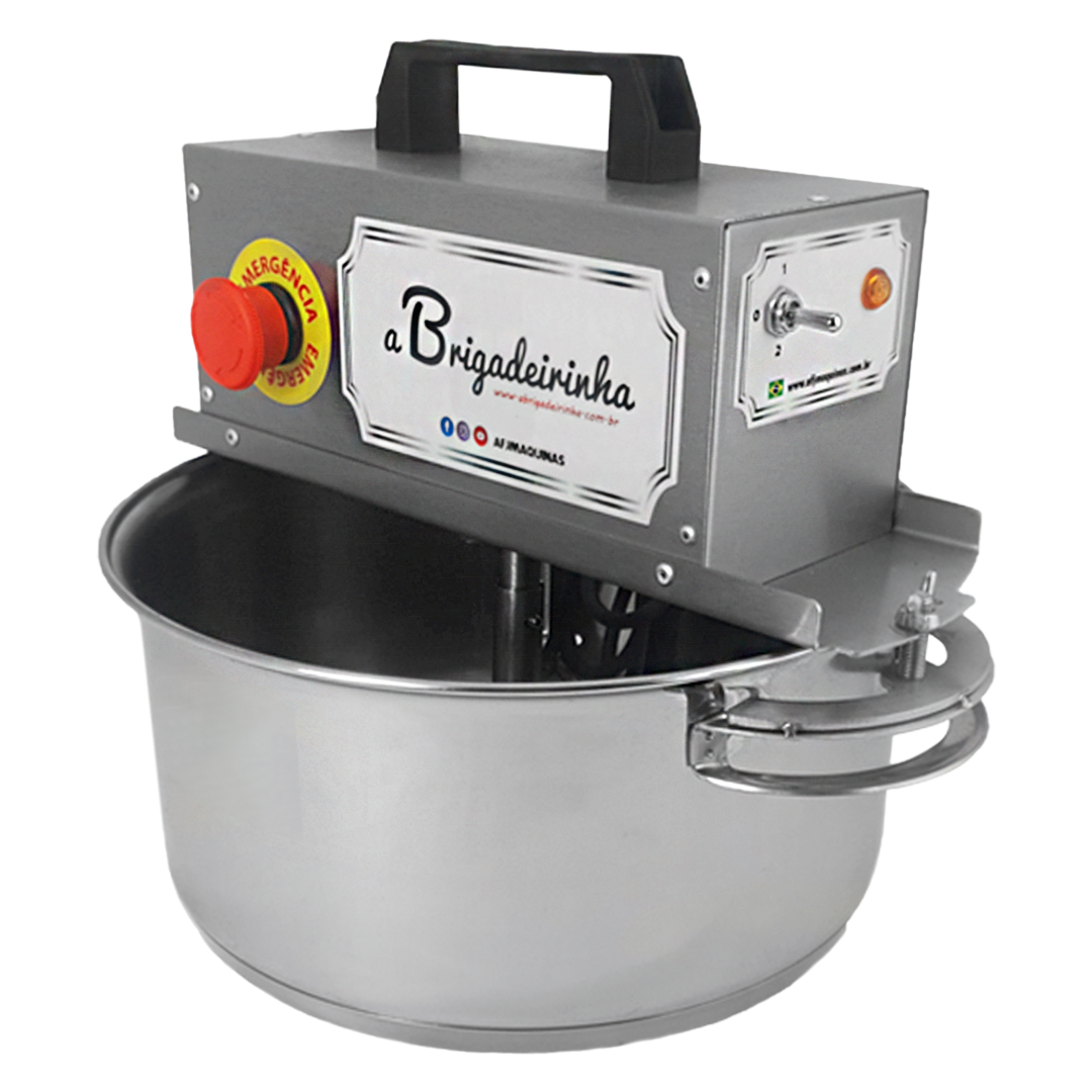 Panela para mexer doces em aço INOX 28 CM - Modelo Platinum