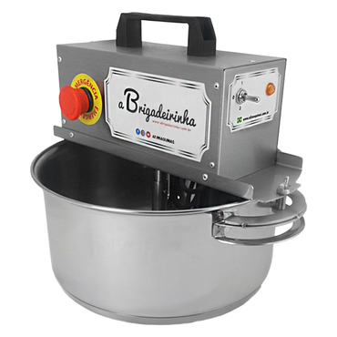 Panela para mexer doces em aço INOX 28 CM - Modelo Platinum