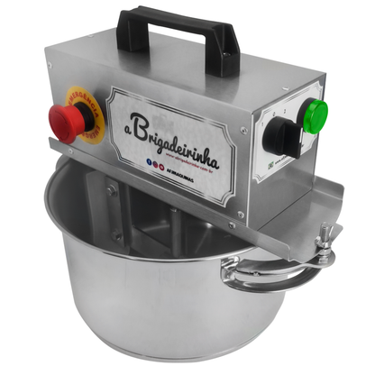 Panela para mexer doces em aço INOX 24 CM - Modelo Silver