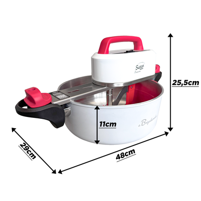 Panela para Mexer Doces Suzan Home Alumínio 28cm