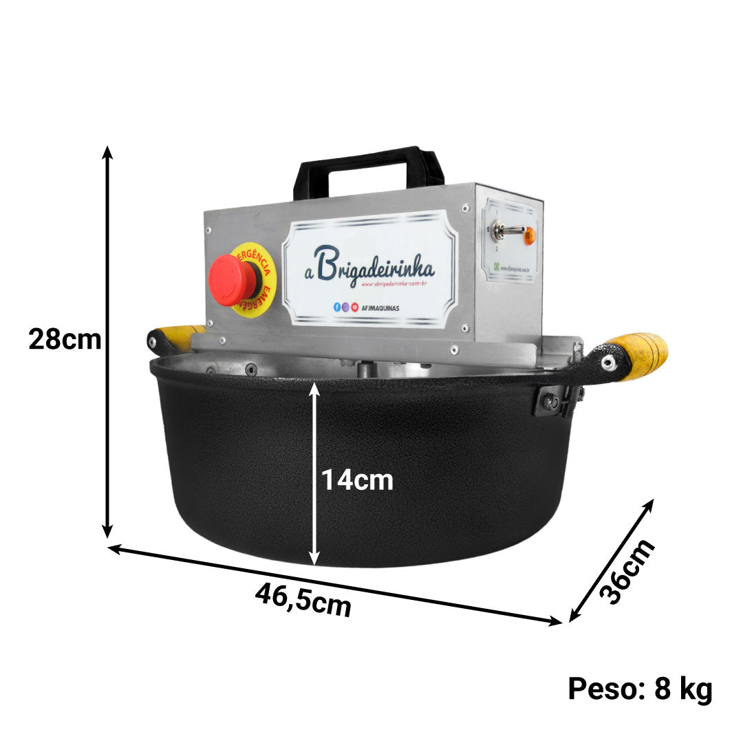 Panela para mexer doces 36 cm - Modelo Platinum