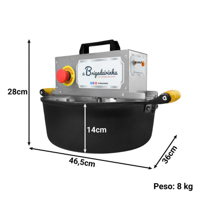 Panela para mexer doces 36 cm - Modelo Platinum