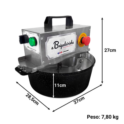 Panela para mexer doces 28 cm - Modelo Silver