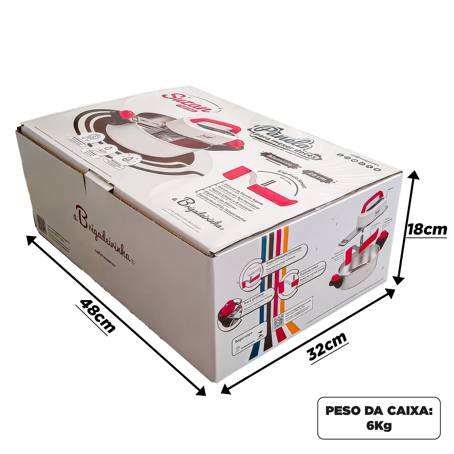 Panela para Mexer Doces Suzan Home Alumínio 28cm
