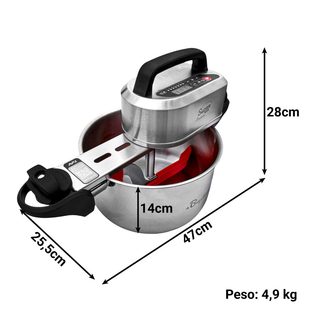 Panela para Mexer Doces Suzan Pro Inox 24cm