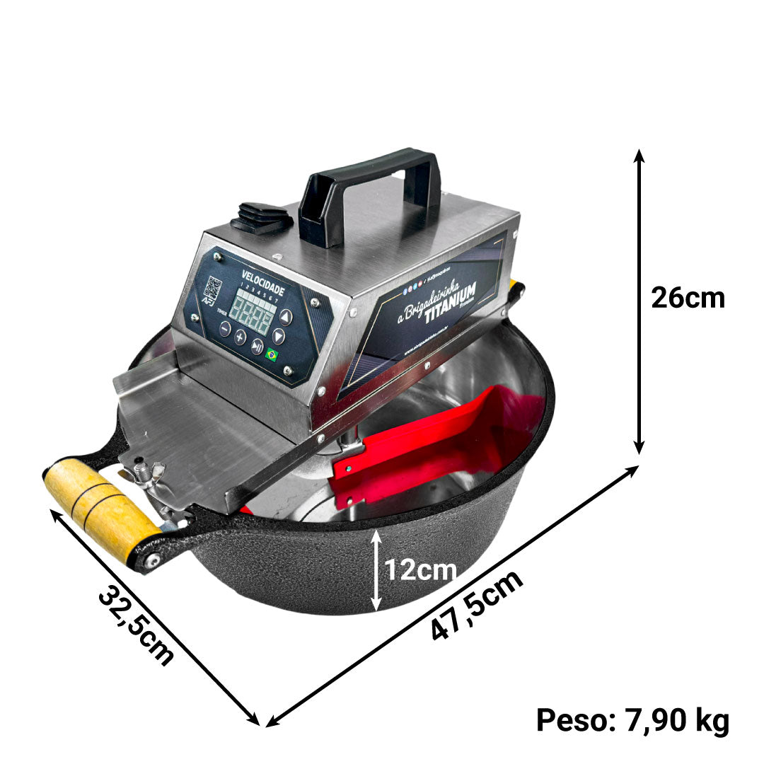 Panela para mexer doces - 32 cm - Titanium Premium