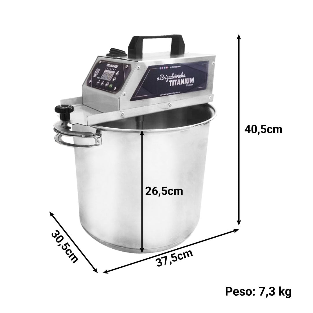 Panela para mexer doces Modelo Titanium Premium 28cm Caldeirão