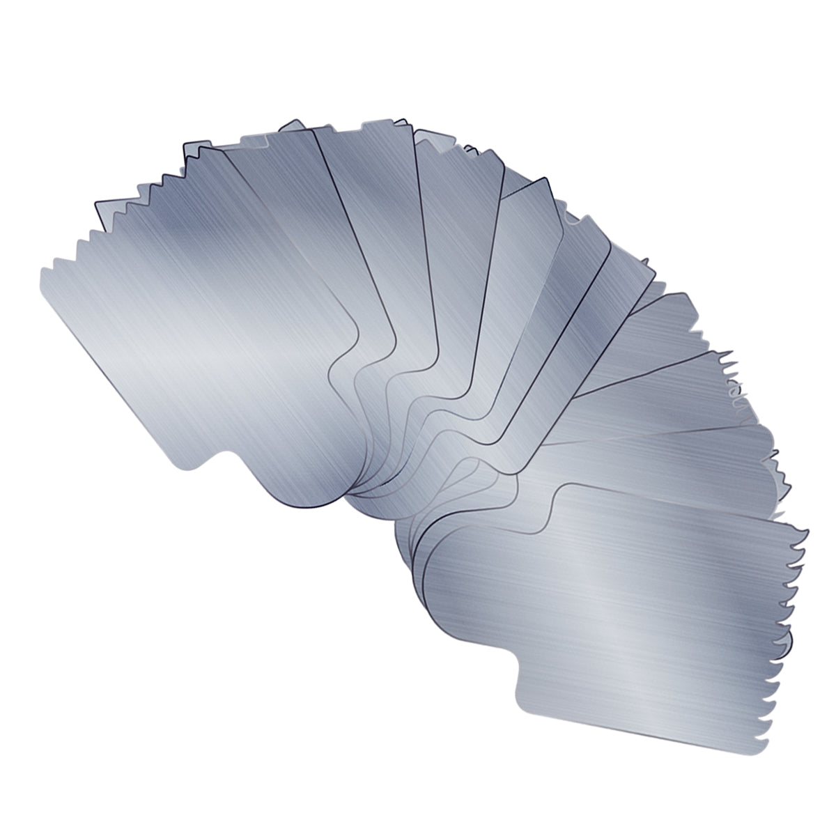 Kit de Mini Espátulas de Inox - 10 unidades