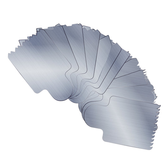 Kit de Mini Espátulas de Inox - 10 unidades