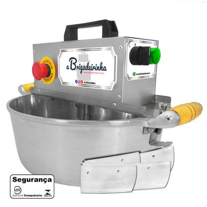 Panela para mexer doces 32 cm - Modelo Silver