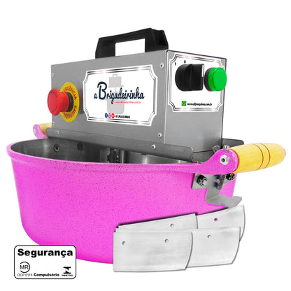 Panela para mexer doces 32 cm - Modelo Silver