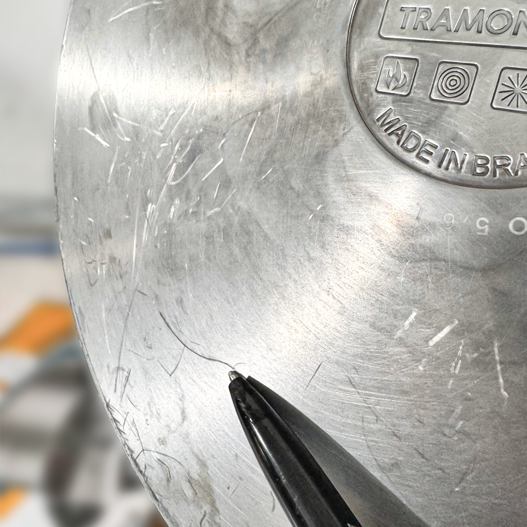 [Defeitos estéticos Nº45] Panela para mexer doces em aço INOX 28 CM - Modelo Silver