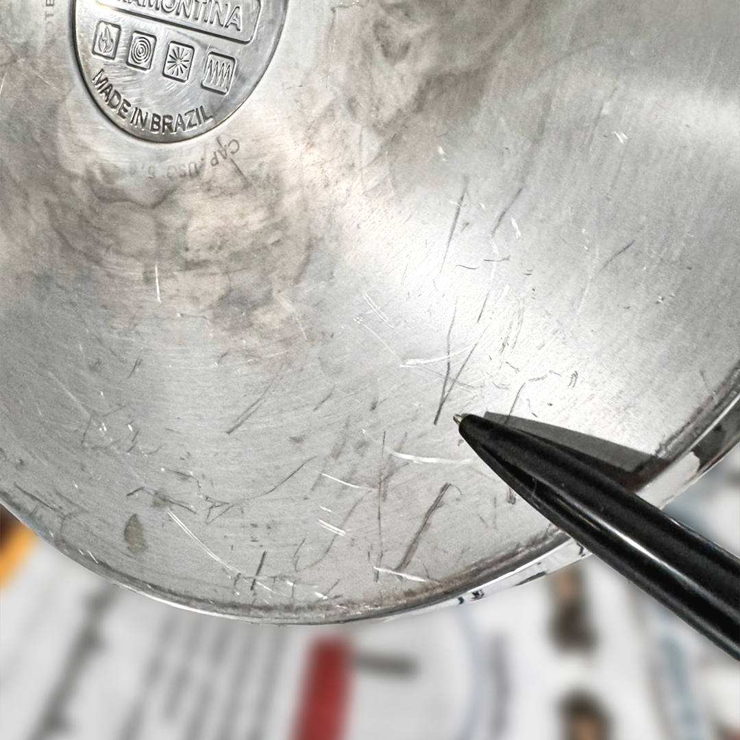 [Defeitos estéticos Nº45] Panela para mexer doces em aço INOX 28 CM - Modelo Silver