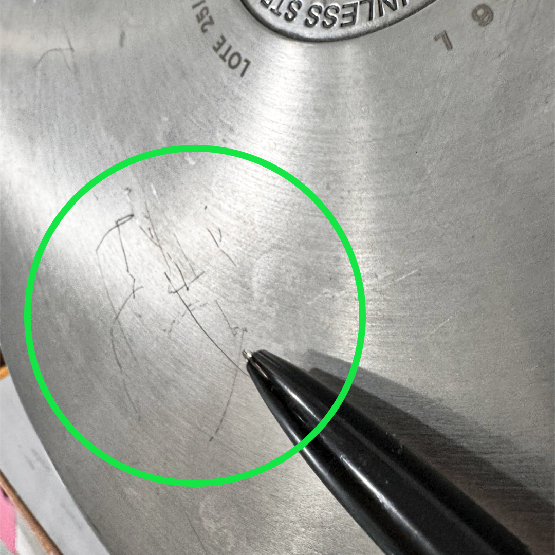 [Defeitos estéticos Nº47] Panela para mexer doces em aço INOX 28 CM - Modelo Platinum