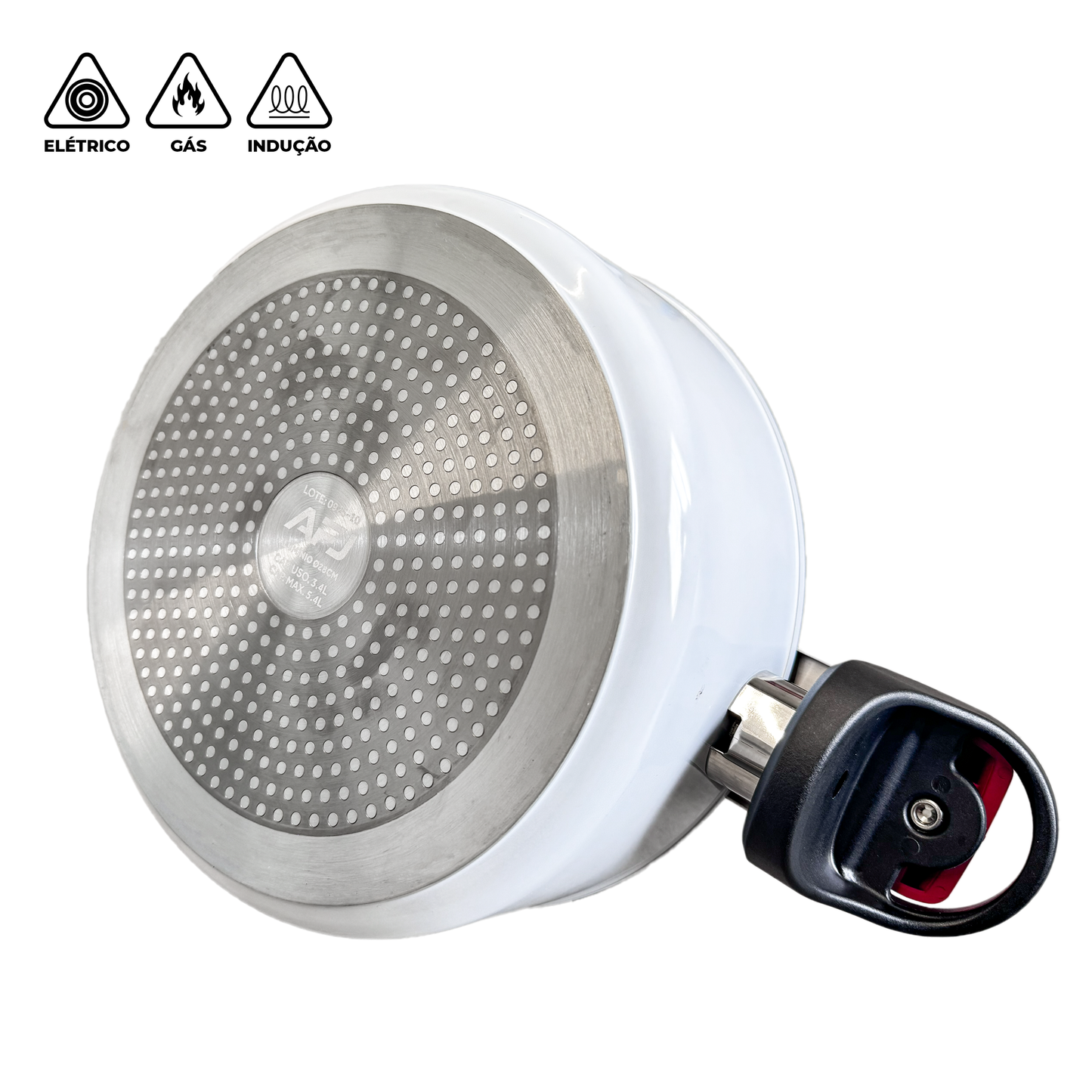 Panela para Mexer Doces Suzan Home Alumínio 28cm