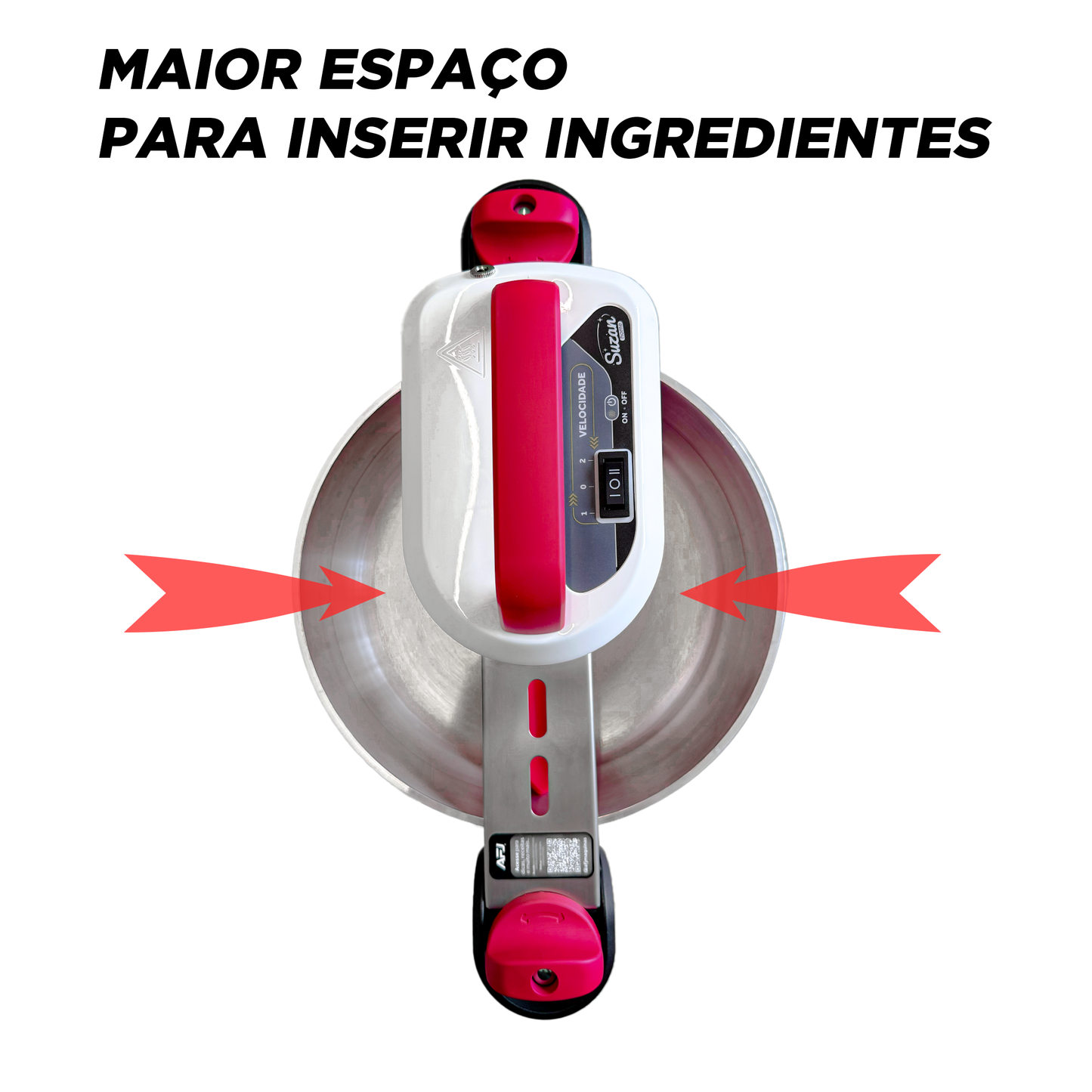 Panela para Mexer Doces Suzan Home Alumínio 28cm