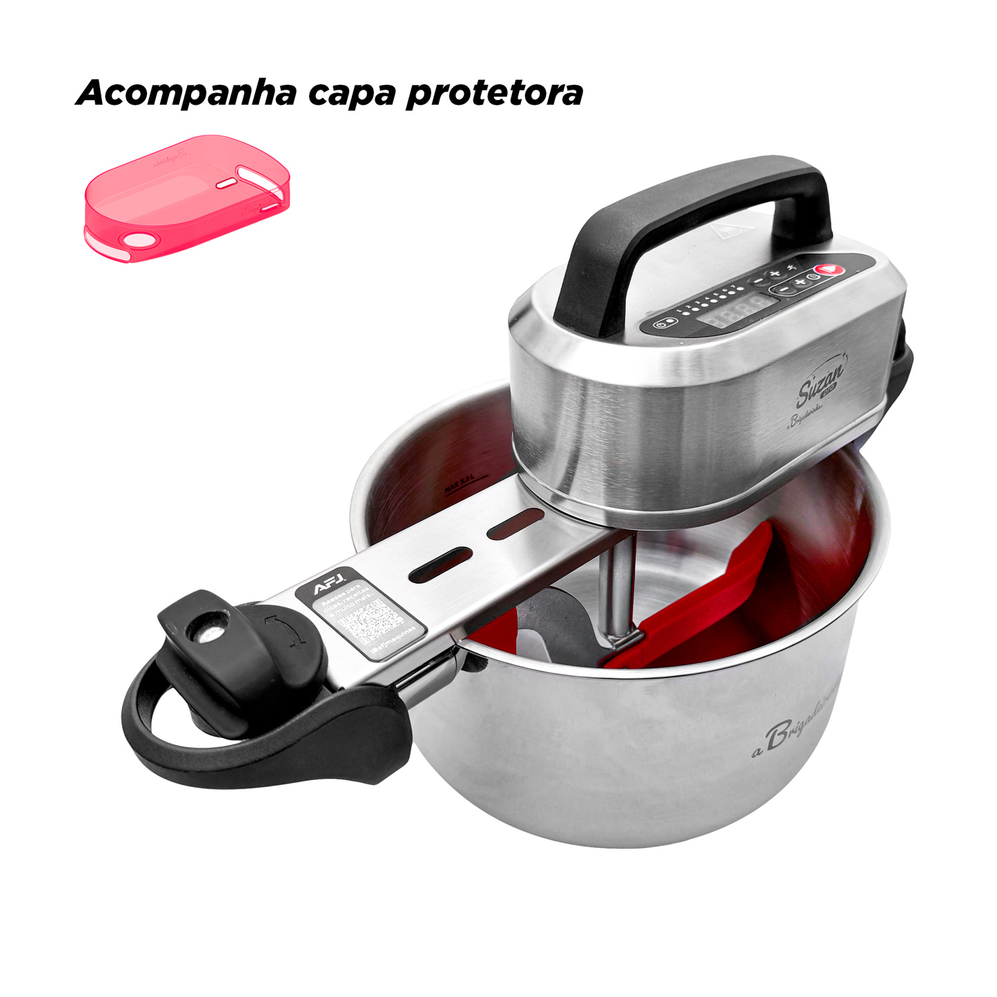 Panela para Mexer Doces Suzan Pro Inox 24cm