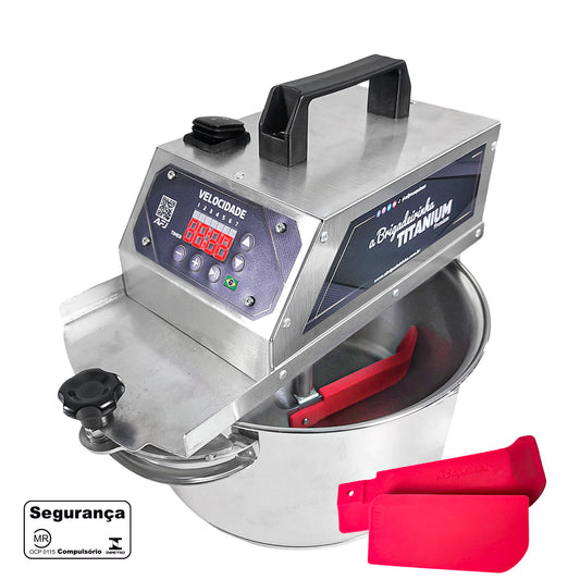 Panela para mexer doces - INOX 24 cm - Titanium Premium