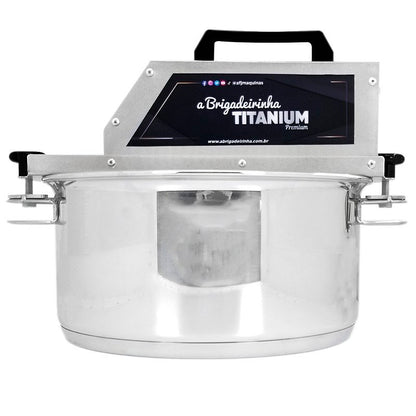 Panela para mexer doces - INOX 28 cm - Titanium Premium