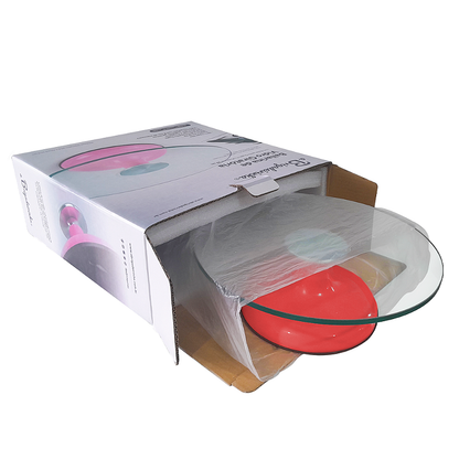 Bailarina De Vidro Giratória Com Rolamento Duplo Profissional 30 cm