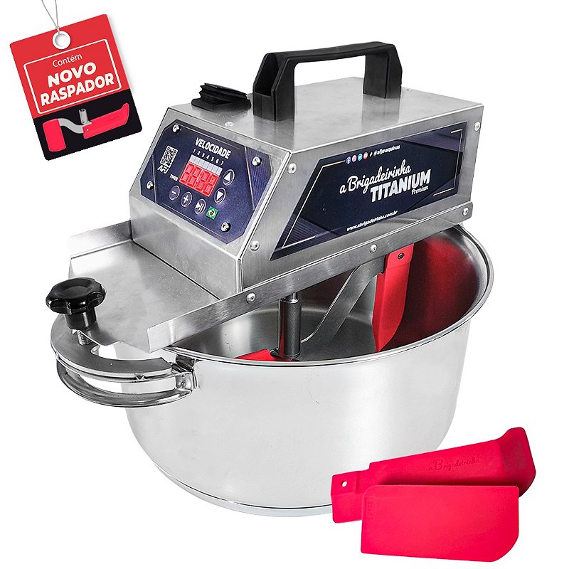 Panela para mexer doces - INOX 28 cm - Titanium Premium